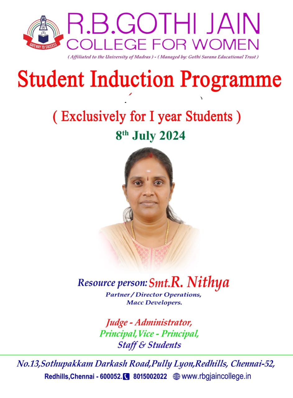 STUDENT INDUCTION PROGRAMME - 2024